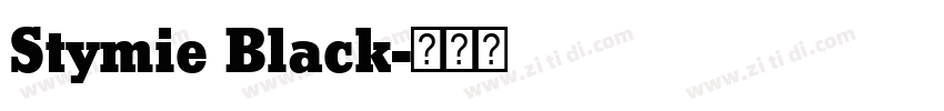 Stymie Black字体转换
